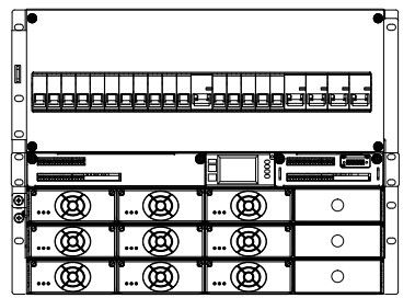 Alimentatore a commutazione CA CC a rack da 19 pollici 3 fasi 32,5 kg di peso